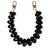 Mobigear Kunststoff Heart Verstellbare Universal-Handykette - Deep Black