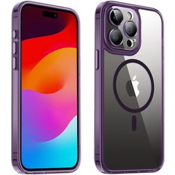 Valenta Trend iPhone 14 Pro Max MagSafe Hülle Hardcase Backcover - Transparent / Lila