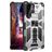 Mobigear Armor Stand Samsung Galaxy S22 Ultra Hülle Hardcase Backcover Stoßfest mit Ständer - Silber