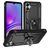 Mobigear Armor Ring Samsung Galaxy A05 Hülle Hardcase Backcover Stoßfest mit Ringhalter - Schwarz