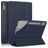 Mobigear Tri-Fold Gel Lenovo Tab P12 Hülle TPU,Kunstleder Klapphülle - Dunkelblau