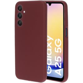 Mobiparts Samsung Galaxy A25 Silikon Hülle Backcover - Plum Red