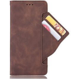 Mobigear Slide Wallet Nokia 6.2 Hülle Klapphülle Geldbörse - Braun