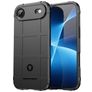 Mobigear Rugged Shield iPhone Air Hülle Flexibles TPU Backcover Stoßfest - Schwarz