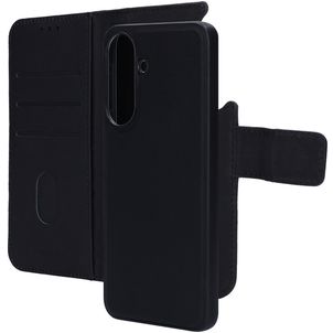 Mobiparts Samsung Galaxy A57 Hülle Echtes Leder Abnehmbare 2in1 Klapphülle Geldbörse - Schwarz