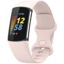 Mobigear Sport Dual Silikon Fitbit Charge 5 Armband Drückerschließe - Sand Pink