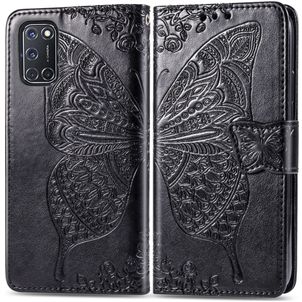 Mobigear Butterfly OPPO A52 Hülle Klapphülle Geldbörse - Schwarz