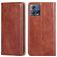 Mobigear Wallet Motorola Edge 30 Fusion Hülle Klapphülle Geldbörse - Braun