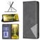 Mobigear Rhombus Slim Motorola Edge 40 Hülle Klapphülle - Schwarz