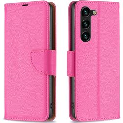 Mobigear Excellent Samsung Galaxy S23 Plus Hülle Klapphülle Geldbörse - Magenta