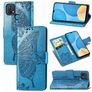 Mobigear Butterfly OPPO A15 Hülle Klapphülle Geldbörse - Blau