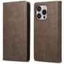 Mobigear Wallet iPhone 16 Pro Hülle Klapphülle Geldbörse - Braun