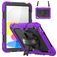 Mobigear SureGrip Xtreme iPad 11 (2025) Hülle Kunststoff / Silikon Backcover + Schultergurt + Ständer - Lila