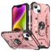 Mobigear Armor Ring iPhone 14 Hülle Hardcase Backcover Stoßfest mit Ringhalter - Roségold