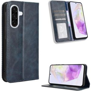 Mobigear Sensation Samsung Galaxy A56 Hülle Klapphülle Geldbörse - Blau