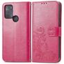 Mobigear Clover Motorola Moto G50 Hülle Klapphülle Geldbörse - Pink