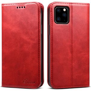 Suteni Art iPhone 11 Hülle Klapphülle Geldbörse - Rot