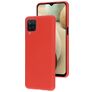 Mobiparts Samsung Galaxy A12 Silikon Hülle Backcover - Scarlet Red