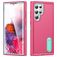 Mobigear Rugged Stand Samsung Galaxy S23 Ultra Hülle Hardcase Backcover Stoßfest mit Ständer - Pink