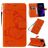Mobigear Butterfly iPhone 11 Hülle Klapphülle Geldbörse - Orange