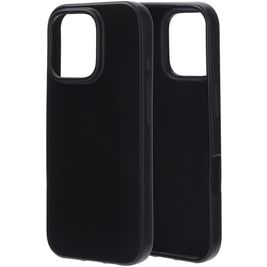 Mobiparts Classic iPhone 16 Pro Hülle Flexibles TPU Backcover - Schwarz