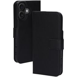 Mobiparts Classic Wallet MagSafe iPhone 16 Klapphülle Portemonnaie - Schwarz