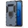 Mobigear Armor Ring Samsung Galaxy S10 Hülle Hardcase Backcover Stoßfest mit Ringhalter - Marineblau