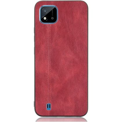 Mobigear Stitch Realme C11 (2020) Hülle Backcover - Rot