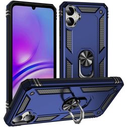 Mobigear Armor Ring Samsung Galaxy A05 Hardcase Backcover Shockproof mit Ringhalter - Blau