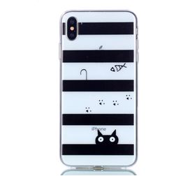 Mobigear Design iPhone XS Max Hülle Flexibles TPU Backcover - Katze