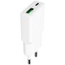Mobiparts Flat Dual USB / USB-C Ladegerät Power Delivery 30W - Weiß