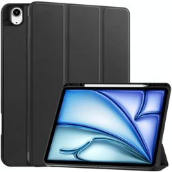 Mobigear Tri-Fold iPad Air 13 Zoll (2025) Hülle Klapphülle + Stifthalter - Schwarz