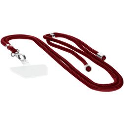 Mobiparts Phonecord Universal-Handykette einstellbar - Plum Red