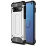 Mobigear Outdoor Samsung Galaxy S10 Hülle Hardcase Backcover Stoßfest - Silber