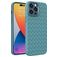 Mobigear Woven iPhone 14 Pro Max Hülle Flexibles TPU Backcover - Blau
