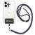 Mobigear Lanyard Universal-Handykette einstellbar - Schwarz / Grau