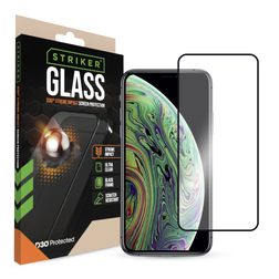 Striker Xtreme Impact iPhone XS Panzerglas Gehärtetes Glas Displayschutz - Hüllenfreundlich