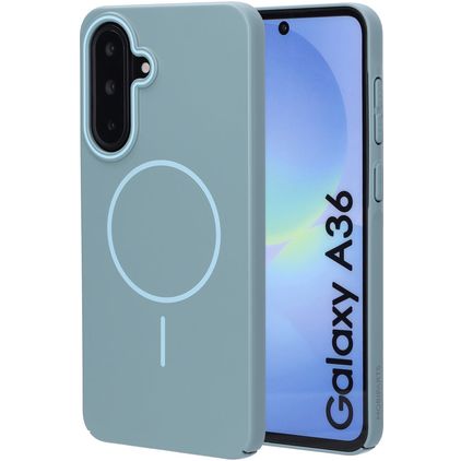 Mobiparts Slim Line Samsung Galaxy A36 MagSafe Hardcase Backcover - Sage Green