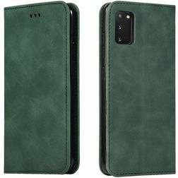Mobigear Retro Slim Samsung Galaxy S20 Hülle Klapphülle Geldbörse - Grün