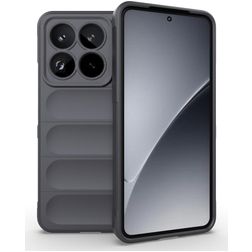 Mobigear Bumpy Xiaomi 15 Pro Hülle Flexibles TPU Backcover - Grau