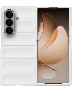 Mobigear Bumpy Samsung Galaxy Z Fold 8 Ultra Hülle Flexibles TPU Backcover - Weiß