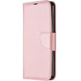 Mobigear Litchi Luxury Wallet Book Case Rose Gold Nokia 2.3
