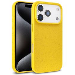 Mobigear Bio iPhone 18 Pro Hülle Umweltfreundliches Backcover - Gelb