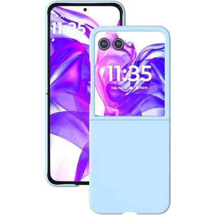 Mobigear Colors Motorola Razr 50 Ultra Hülle Hardcase Backcover - Babyblau