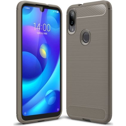 Mobigear Brushed Slim Xiaomi Mi Play Hülle Flexibles TPU Backcover - Grau