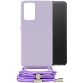 Mobilize Lanyard Gelly Samsung Galaxy A32 4G Flexibles TPU Handykette - Pastel Purple
