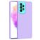 Mobigear Colors Samsung Galaxy A73 Hülle Flexibles TPU Backcover - Lila