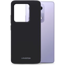 Mobilize Rubber Gelly Xiaomi Redmi Note 14S Hülle Flexibles TPU Backcover - Schwarz