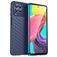 Mobigear Groove Samsung Galaxy M53 Hülle Flexibles TPU Backcover - Blau