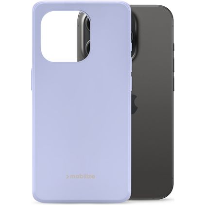 Mobilize Rubber Gelly iPhone 15 Pro TPU (flexibel) Backcover - Pastel Purple